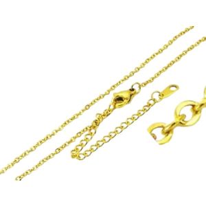 Oceľová retiazka pozlátená