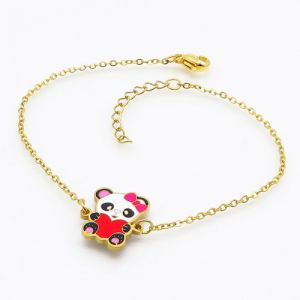 Detský oceľový náramok panda
