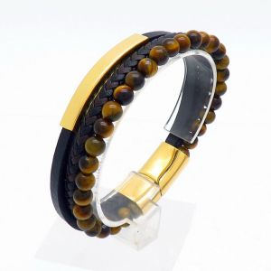 Pánsky kožený náramok BF