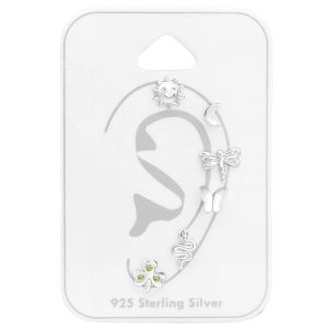 Set strieborných náušníc mix