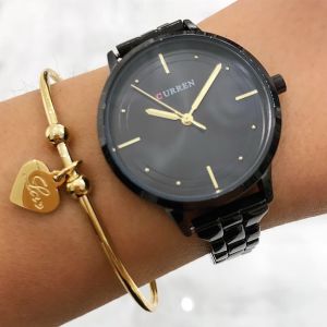 Dámske čierne hodinky