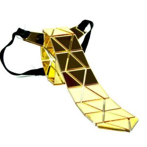 Pozlátená akrylová kravata