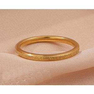 Oceľová pozlátená obrúčka 