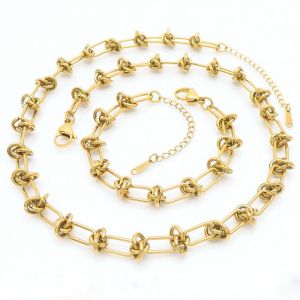 Pánska pozlátená oceľová súprava 