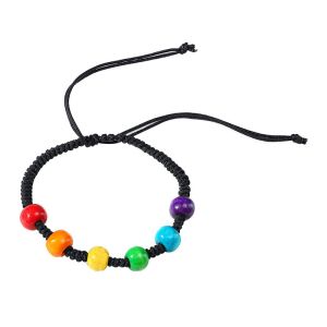 Bavlnený farebný oceľový náramok 