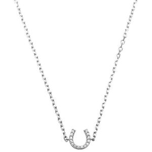 Dámsky strieborný náhrdelník podkova