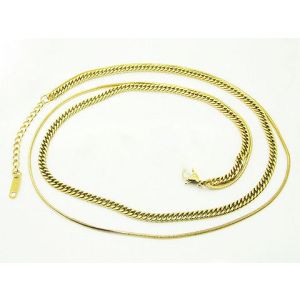 Dámsky oceľový náhrdelník dvojity 