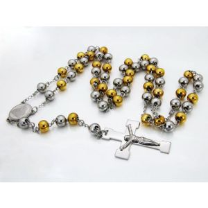 Pánsky oceľový ruženec počiernený 